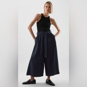 COS wide leg pants size 10 color navy NWT